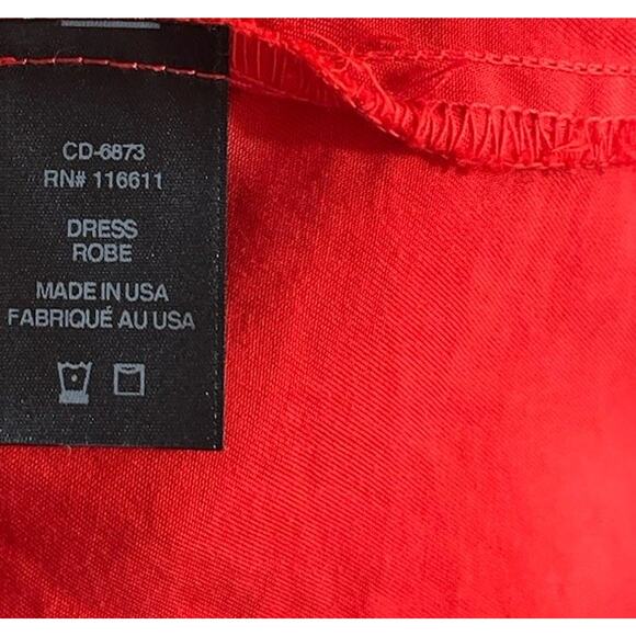 Anthropologie Amadi Robe Wrap Mini Dress Size M Orange Travel Beach Vacay NWT - Picture 7 of 8